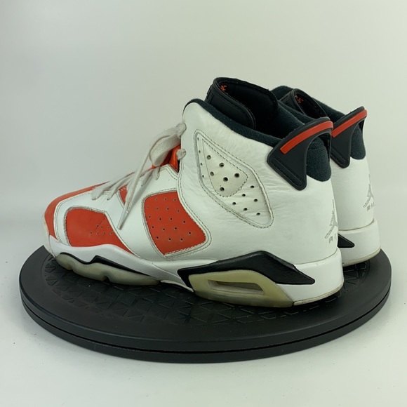 Nike Air Jordan 6 Retro GS 'Gatorade' Orange/White 384665-145 Youth Size 6Y - Picture 7 of 11